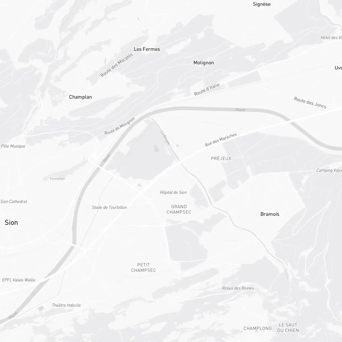 Carte du parcours 5K · 10K