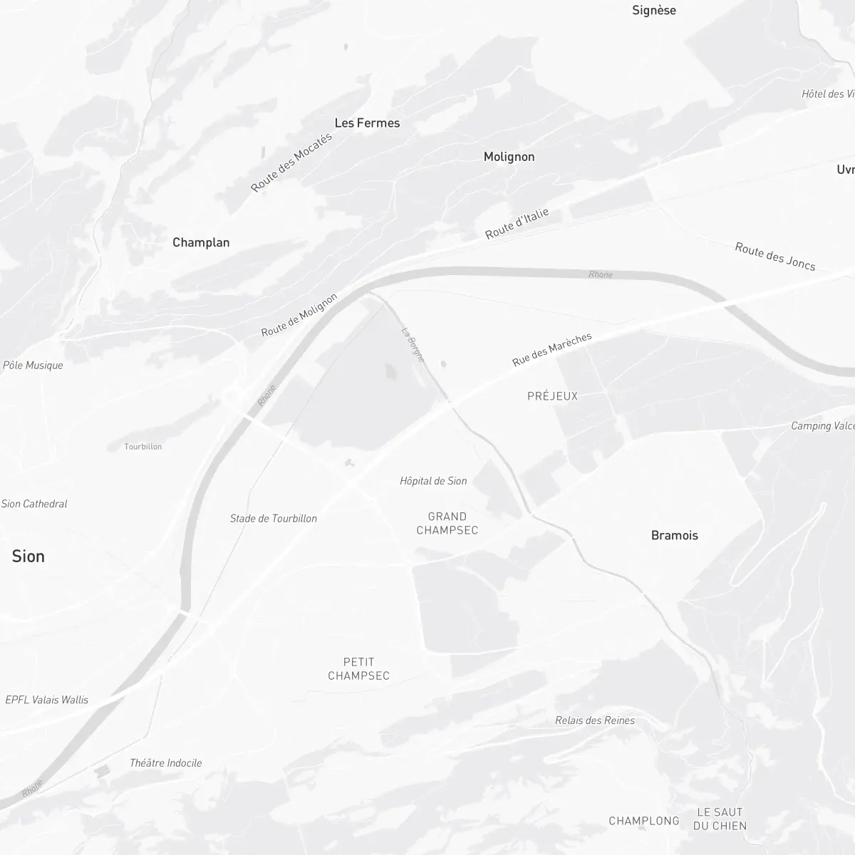 Carte du parcours 5K · 10K